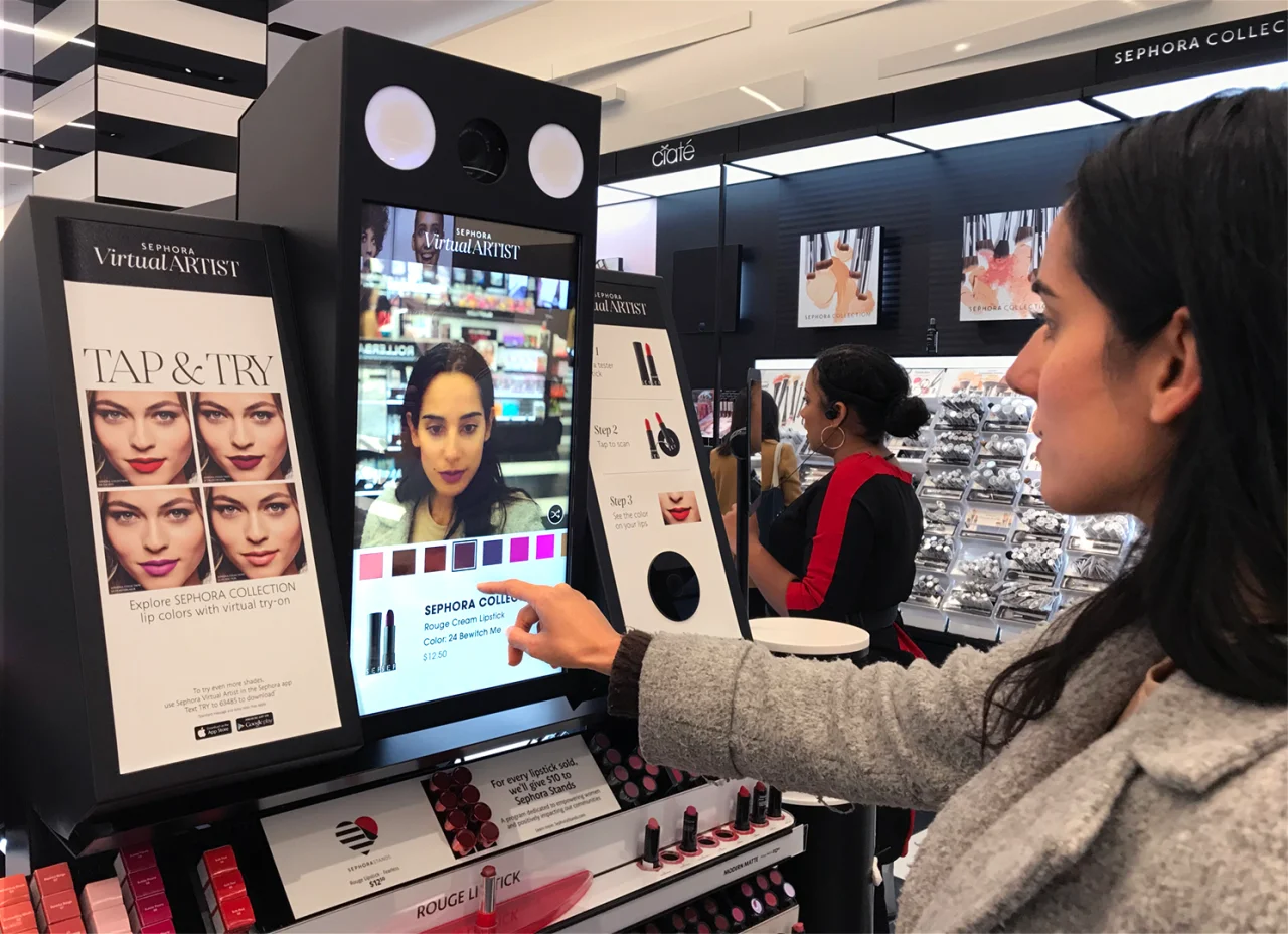 Sephora cho phép khách hàng thử nghiệm sản phẩm qua công nghệ thực tế tăng cường